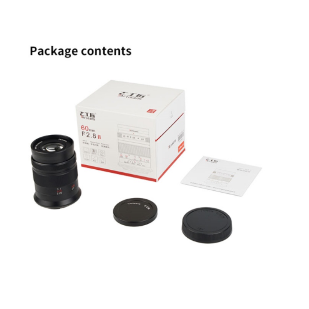 7Artisans 60MM F2.8 II แมนนวลโฟกัส APS-C 1:1 เลนส์มาโครกําลังขยายสําหรับ Canon EOS-M/ Sony E/ Fuji X/ M43/ กล้อง Nikon Z Mount