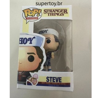 Funko Pop พวงกุญแจ Stranger Things - Steve พร้อมหมวกและไอศกรีม