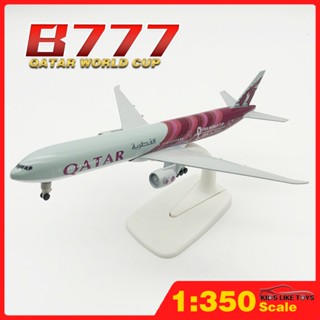 Klt โมเดลเครื่องบินโลหะ Qatar Airways B777 ขนาด 20 ซม. ของเล่นสําหรับเด็กผู้ชาย เก็บสะสม