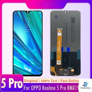 อะไหล่หน้าจอสัมผัสดิจิทัล LCD แบบเปลี่ยน สําหรับ Oppo Realme 5 Pro RMX1971 Realme5 Pro