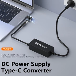 อะแดปเตอร์แปลงไฟ DC เป็น USB C PD 65W 5.5X2.5 7.4X5.0 4.5X3.0 มม. สําหรับแล็ปท็อป Xiaomi Samsung