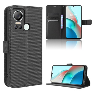 Itel Vision 5 เคส เคสฝาพับ PU Leather Wallet Case Stand Holder Flip Itel S18 เคส