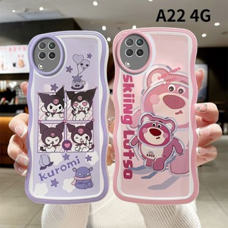 เคสซิลิโคนนิ่ม ลายการ์ตูนหยัก กันกระแทก สําหรับ samsung A21S A22 5G A224G