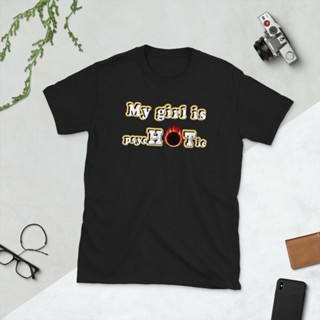 [S-5XL]เสื้อยืด ผ้าฝ้ายแท้ พิมพ์ลาย My Girl Girlfriedn Is Psychotic แฟชั่นคู่รัก สําหรับสุภาพสตรี