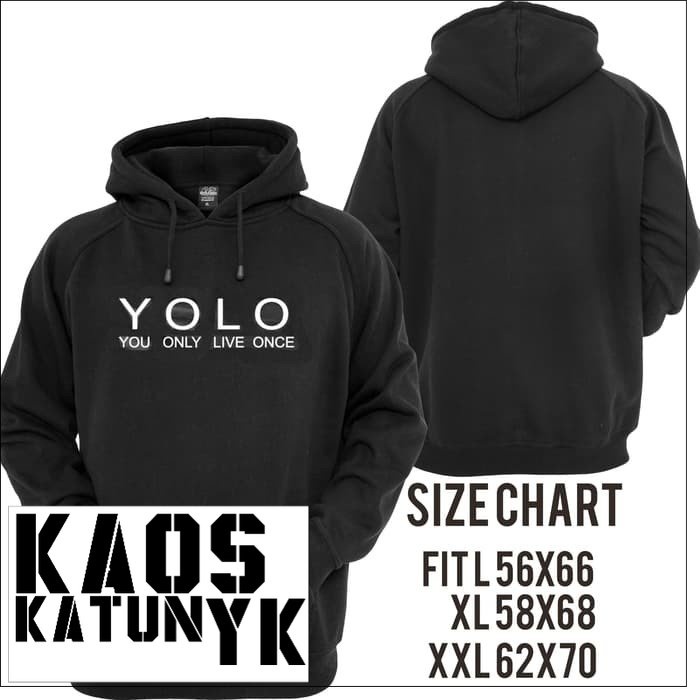 YOLO HOODIE JUMPER**
