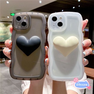 เคสโทรศัพท์มือถือแบบนิ่ม อีพ็อกซี่ ใส ลายหัวใจ 3D สําหรับ Xiaomi Mi 10S 10 5G 9 Pro SE