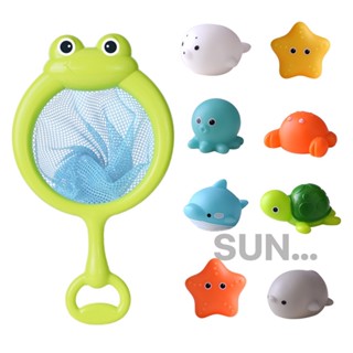 Bath toys ของเล่นเรืองแสงได้ในน้ำ ไฟจะติดอัตโนมัติเมื่อนิ้มสัมผัส สินค้ามีถ่านในตัว ถ่าน