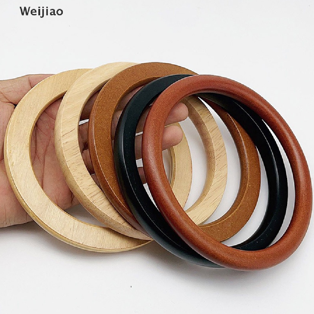 Weijiao% อะไหล่หูหิ้วกระเป๋า แบบไม้เนื้อแข็ง แฮนด์เมด DIY สําหรับกระเป๋าถือ และกระเป๋าถือ