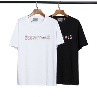 Essentials FG เสื้อยืดแขนสั้น ผ้าฝ้าย ทรงหลวม พิมพ์ลาย FEAR OF GOD FOG เรียบง่าย สําหรับผู้ชาย ผู้หญิง