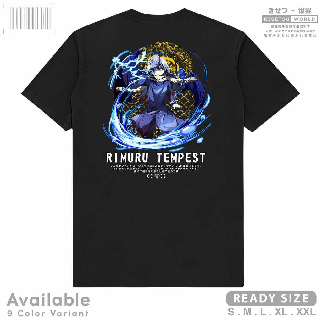 เสื้อยืด พิมพ์ลายอนิเมะ RIMURU TEMPEST TENSURA Tensei Shitara Slime Datta Ken Demon Lord สไตล์ญี่ปุ่น x 9234