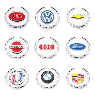 Car 3D Metal Car Badge Sticker Honda Toyota Mercedes Volkswagen Nissan Wheat Car Side Window Body Car Logo Labeling Pnmx