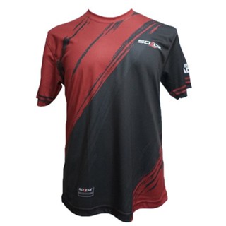 เสื้อกีฬาแขนสั้น ลายทีม Soloz Jersey Black Maroon 2020