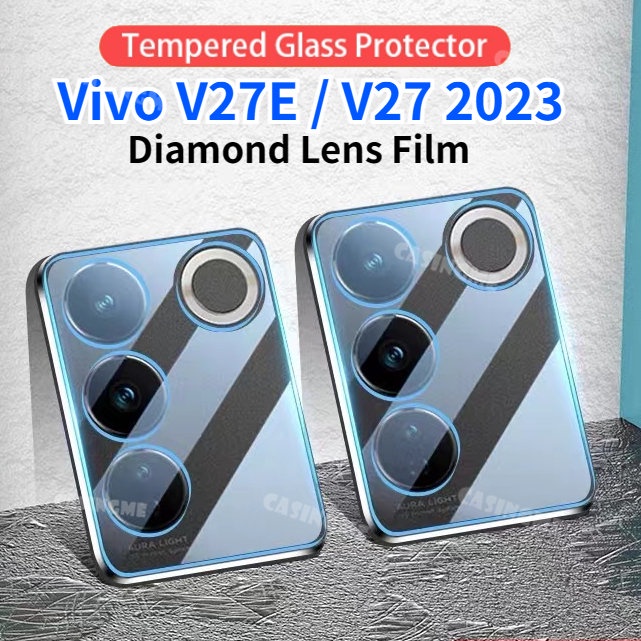 กระจกนิรภัยกันรอยเลนส์กล้อง 3D แบบใส สําหรับ Vivo V30 V29 V27E 2023 Vivo V27 V27E 5G VivoV27 Pro V 27 E VivoV27E 27E 5G 2023