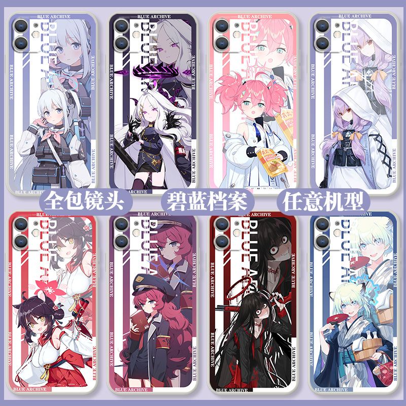 Blue Archive Phone Case Compatible with iPhone 13 Apple 14 Aloha Soft Case Two-Dimensional Game Anime เคสโทรศัพท์มือถือ แบบนิ่ม ลายอนิเมะ