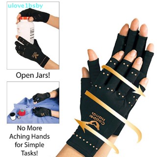 ulove1bsby Anti Arthritis Gloves Hand Support Pain Relief Copper Finger Compression Gloves TH