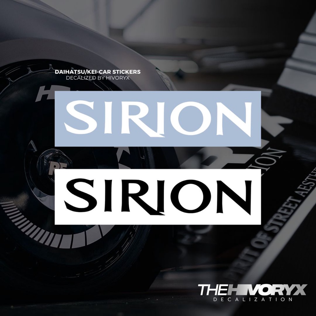 SIRIONDAIHATSU/TOYOTA/KEI CAR/KCAR CAR DECAL AUTOMOTIVE DIE-CUT สติ๊กเกอร์ไวนิล – HIVORYX