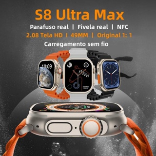 S8 Ultra Max 2.08 นิ้ว 49 มม. NFC บลูทูธไร้สาย คุย SOS กีฬา สมาร์ทวอทช์