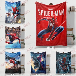 ผ้าห่ม ผ้าสักหลาด ลายซุปเปอร์ฮีโร่ สไปเดอร์แมน 4 ขนาด สําหรั…