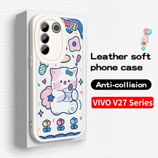 เคสโทรศัพท์ซิลิโคน TPU แบบนิ่ม ลายการ์ตูน ป้องกันกล้อง สําหรับ VIVO V27E V27 Pro V27Pro 5G V27 E