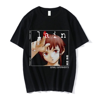 Serial Experiments Lain Iwakura T Shirt Vintage Anime Unisex T-shirt Cyberpunk Science Fiction Manga Graphic T-shir_07