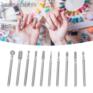 Enjoy Beauty ชุดเครื่องมือทําเล็บ กําจัดหนังกําพร้า แบบมืออาชีพ 10 ชิ้น