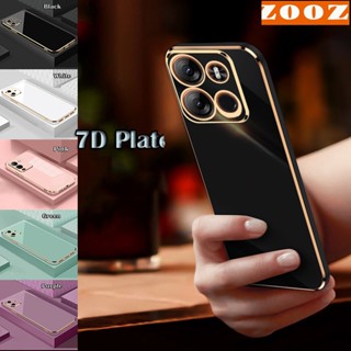 OPPO Reno8 T Reno 8T Reno8T 4G 5G Slim 7D Square Plating TPU Case Soft Silicone Back Cover Plated Phone Casing Shockproof Cases Anti Fall