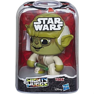 Mighty Muggs ~ YODA FIGURE ~ Hasbro Star Wars ของเล่นสําหรับเด็ก 4 นิ้ว