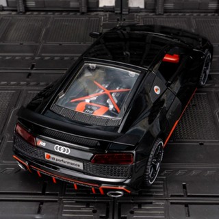 [Boxed] โมเดลรถยนต์ 1: 24 Audi R8 V10 PLUS ของเล่นสําหรับเด็กผู้ชาย