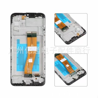 ชุดประกอบหน้าจอโทรศัพท์มือถือ LCD พร้อมกรอบ สําหรับ Samsung A02S A025 A025