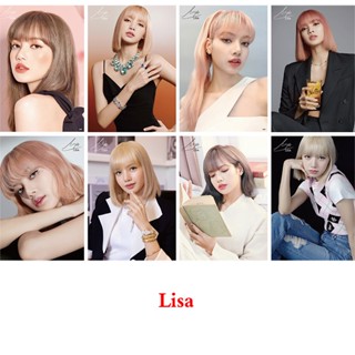 Yb2 โปสเตอร์วอลเปเปอร์ LISA BLACKPINK 42x29 ซม. สําหรับตกแต่งบ้านตุ๊กตาบาร์บี้ 8 ชิ้น ต่อชุด BY2