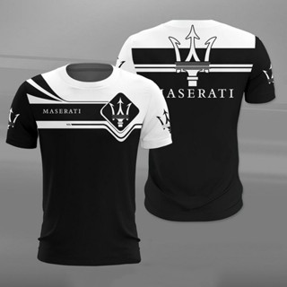 ใหม่ล่าสุด เสื้อยืดลําลอง แขนสั้น คอกลม พิมพ์ลาย Maserati รถแข่ง 3D โอเวอร์ไซซ์ แฟชั่นสําหรับผู้ชาย ผู้หญิง เหมาะกับการเล่นกีฬา