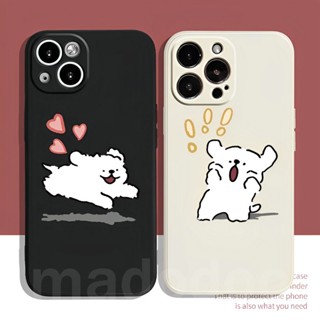 Straight Edge Fine Hole Casing OPPO Reno 10 8T 8 7 6 5 4 3 2 Pro 8z 7z 6z 5z 5f 4f 4Z 2Z 2F Reno8 Reno7 Z Reno4 Reno5 F Reno6 4G 5G Cute Cartoon Maltese Line Dog Tpu Shockproof Soft Phone Case Couple Back Cover MDD 29