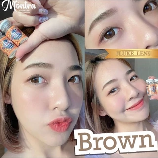 คอนแทคเลนส์(ตาโต) รุ่น Vivianna 💧อมน้ำ55% เลนส์กรองแสง นำเข้าจากเกาหลี 🇰🇷 Montra คอนแทคเลนส์ สีน้ำตาล สีเทา
