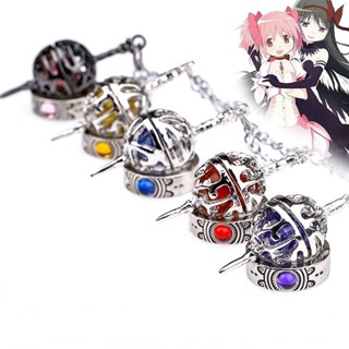 Puella Magi Madoka Magica สร้อยคอคอสเพลย์ Akemi Homura Kaname Madoka แหวนนิ้ว เครื่องประดับแฟชั่น พร็อพเครื่องแต่งกาย