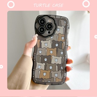 [พร้อมส่ง] เคสโทรศัพท์มือถือ ซิลิโคน ลายการ์ตูนคลื่น ดอกไม้ สําหรับ iPhone 14 13 12 11 PROMAX XS XR XSMAX SE2020 6 7 8PLUS MINI