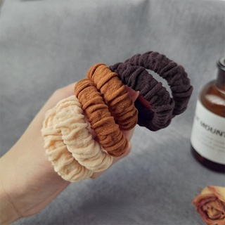 5 ชิ้น / ล็อต ยางรัดผม ยืดหยุ่นสูง ทนทาน ไร้รอยต่อ ยางรัดผม ริบบิ้น Scrunchies