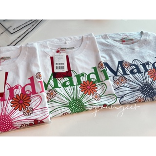 เสื้อยืดแขนสั้น พิมพ์ลายดอกไม้ Mardi Mercredi สีทอง สีเงิน สไตล์คลาสสิก เหมาะกับฤดูใบไม้ผลิ