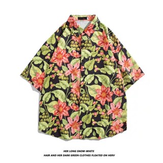 เสื้อลายดอก เสื้อฮาวาย เสื้อเชิ้ต hawaii หลายสไตล์ 100 แบบ รุ่น 2127