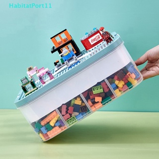 Habitatport กล่องเก็บของเล่น 2 ชั้น พร้อมที่จับ