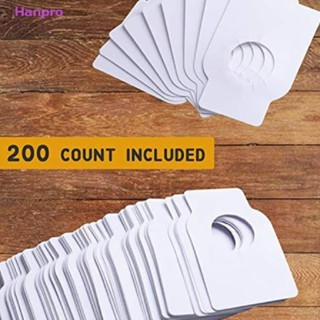 Hanpro&gt; 50pcs Wine Bottle Tags for Wine Racks Cellars Blank Dual Sided Fits All Bottle well