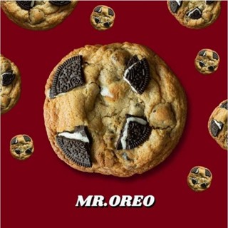 (ใส่โค้ด 4JJWFLUB ลด 45-.) Jumbo Cookie คุ้กกี้ยักษ์ Mr.Oreo กรอบนอกนุ่มใน 80g.