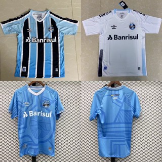 เสื้อกีฬาแขนสั้น ลายทีมชาติฟุตบอล Gremio 2-23 ชุดเหย้า สีฟ้า คุณภาพสูง ไซซ์ S-XXL