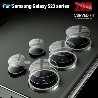 ฟิล์มกระจกนิรภัยกันรอยหน้าจอ HD ป้องกันเลนส์กล้อง ด้านหลัง สําหรับ Samsung Galaxy S23 23+ 23 Ultra