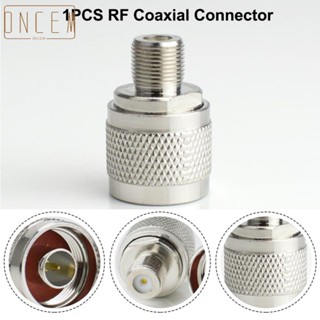 【ONCEMOREAGAIN】1* N Male To F Converter Round-Shape Copper RF Coaxial Connector For Cell Phone