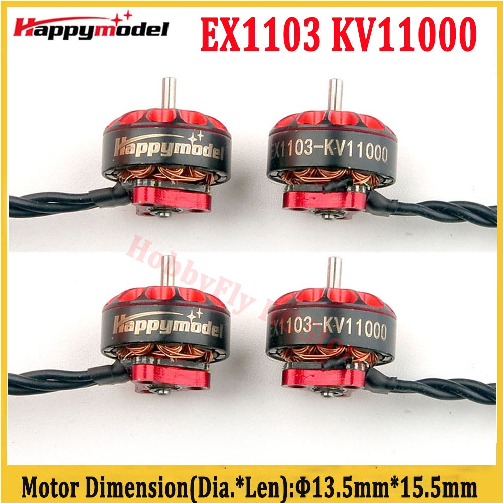 Happymodel อะไหล่มอเตอร์ไร้แปรงถ่าน EX1103 KV11000 1-2S แบบเปลี่ยน สําหรับโดรน Bassline 2S Micro 90 มม. FPV DIY