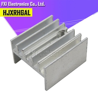 10Pcs Aluminum Heatsink Radiator With Transistor 15*10*16mm TO-220 hjxrhgal For Transistors TO220 white