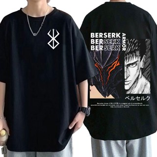 Ulpg 【พร้อมส่ง】เสื้อยืดแขนสั้น ผ้าฝ้าย พิมพ์ลายอนิเมะ Berserk Guts Gatsu Sacrifice Zodd สําหรับผู้ชาย#39; s เสื้อยืด โอเ