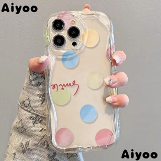 ✅เคสป้องกันโทรศัพท์มือถือ แบบนิ่ม ลายจุด สําหรับ Apple 12 xr7 xsเคสโทรศัพท์มือถือใส แบบนิ่ม กันกระแทก สําหรับ Iphone 13 promax 11 14 8p KFVP