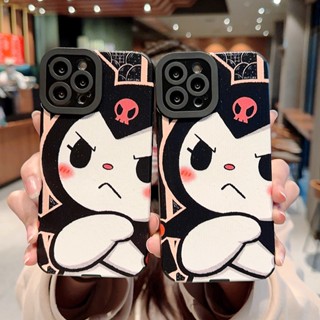 เคสโทรศัพท์มือถือแฟชั่น ลายกะโหลก Kuromi Angel Eyes veneer สําหรับ iPhone 14 7 8 Plus 11 X XS 12 XR 13 Pro Max