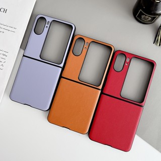 เคสแข็ง สีพื้น เรียบง่าย สําหรับ OPPO Find N2 Flip Candy Color Find N2 Flip Protective Cover Casing